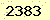 請輸入此驗證碼 : 2383