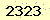 請輸入此驗證碼 : 2323
