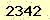 請輸入此驗證碼 : 2342