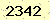 請輸入此驗證碼 : 2342