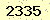 請輸入此驗證碼 : 2335