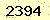 請輸入此驗證碼 : 2394