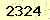 請輸入此驗證碼 : 2324