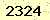 請輸入此驗證碼 : 2324
