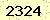 請輸入此驗證碼 : 2324
