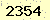 請輸入此驗證碼 : 2354