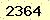 請輸入此驗證碼 : 2364