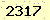 請輸入此驗證碼 : 2317