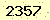 請輸入此驗證碼 : 2357
