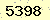 請輸入此驗證碼 : 5398