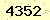 請輸入此驗證碼 : 4352