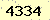 請輸入此驗證碼 : 4334