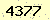 請輸入此驗證碼 : 4377