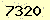請輸入此驗證碼 : 7320