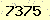 請輸入此驗證碼 : 7375