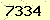 請輸入此驗證碼 : 7334