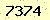 請輸入此驗證碼 : 7374
