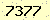 請輸入此驗證碼 : 7377