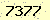 請輸入此驗證碼 : 7377