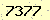 請輸入此驗證碼 : 7377