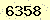 請輸入此驗證碼 : 6358