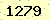 請輸入此驗證碼 : 1279
