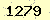 請輸入此驗證碼 : 1279