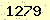 請輸入此驗證碼 : 1279