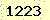 請輸入此驗證碼 : 1223