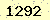 請輸入此驗證碼 : 1292