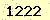 請輸入此驗證碼 : 1222