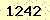 請輸入此驗證碼 : 1242