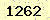 請輸入此驗證碼 : 1262