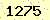 請輸入此驗證碼 : 1275