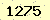請輸入此驗證碼 : 1275