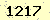 請輸入此驗證碼 : 1217