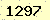 請輸入此驗證碼 : 1297