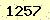 請輸入此驗證碼 : 1257