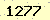 請輸入此驗證碼 : 1277
