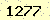 請輸入此驗證碼 : 1277
