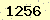 請輸入此驗證碼 : 1256