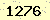 請輸入此驗證碼 : 1276