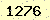 請輸入此驗證碼 : 1276