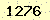 請輸入此驗證碼 : 1276