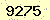 請輸入此驗證碼 : 9275