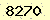 請輸入此驗證碼 : 8270