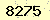 請輸入此驗證碼 : 8275