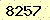 請輸入此驗證碼 : 8257