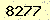 請輸入此驗證碼 : 8277