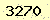 請輸入此驗證碼 : 3270